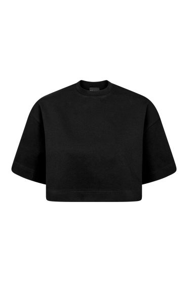 Czarny krótki top oversize